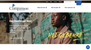 Schermafbeelding Compassion Nederland