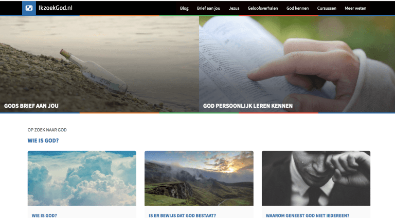 Screenshot Ik zoek God