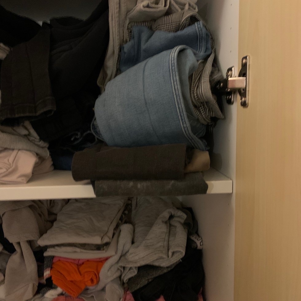 Kledingkast van een puber